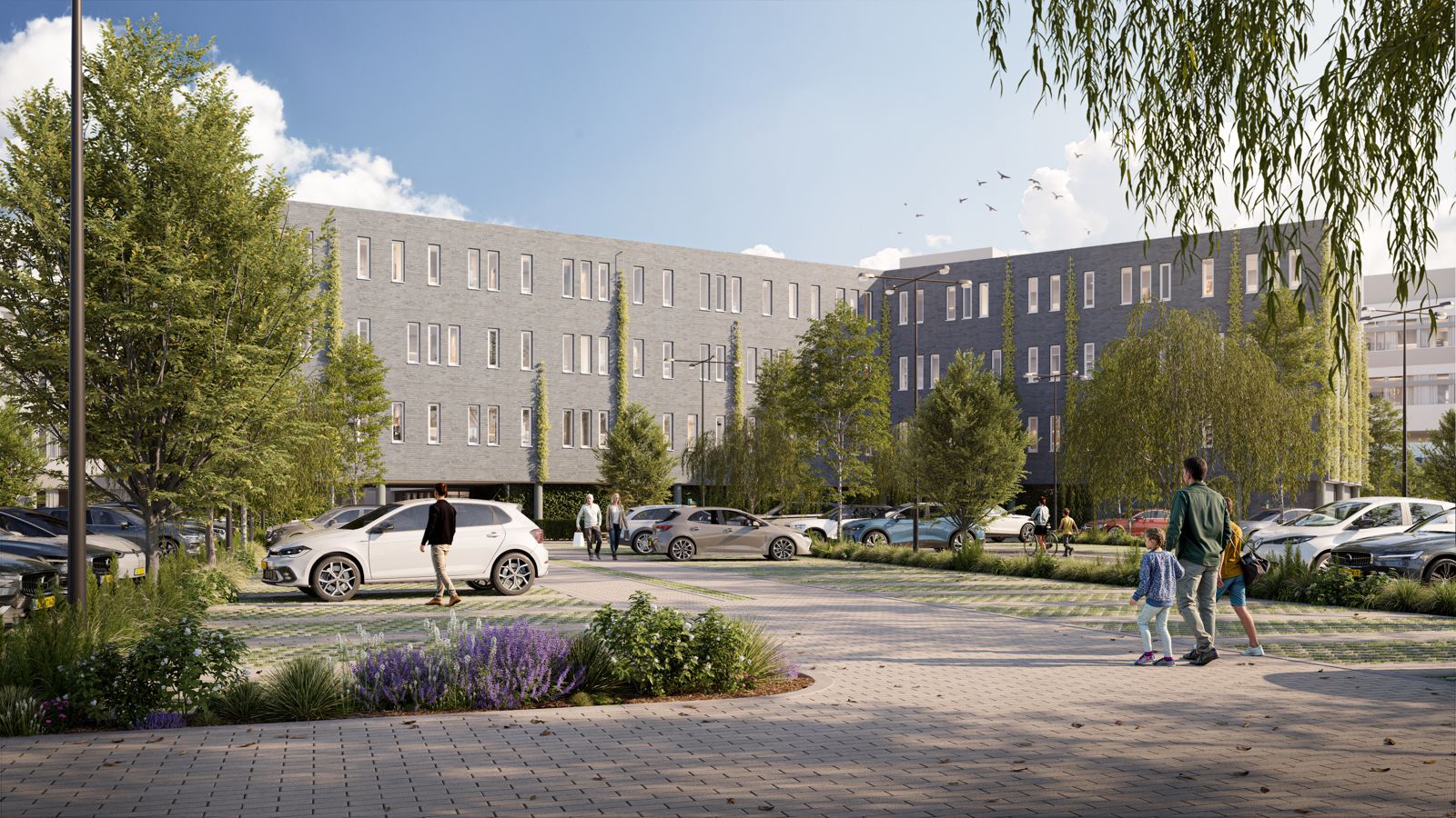 Straatzijde van project Kromme Schaft